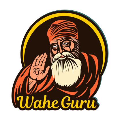 Waheguru Vector Art Wall Decor