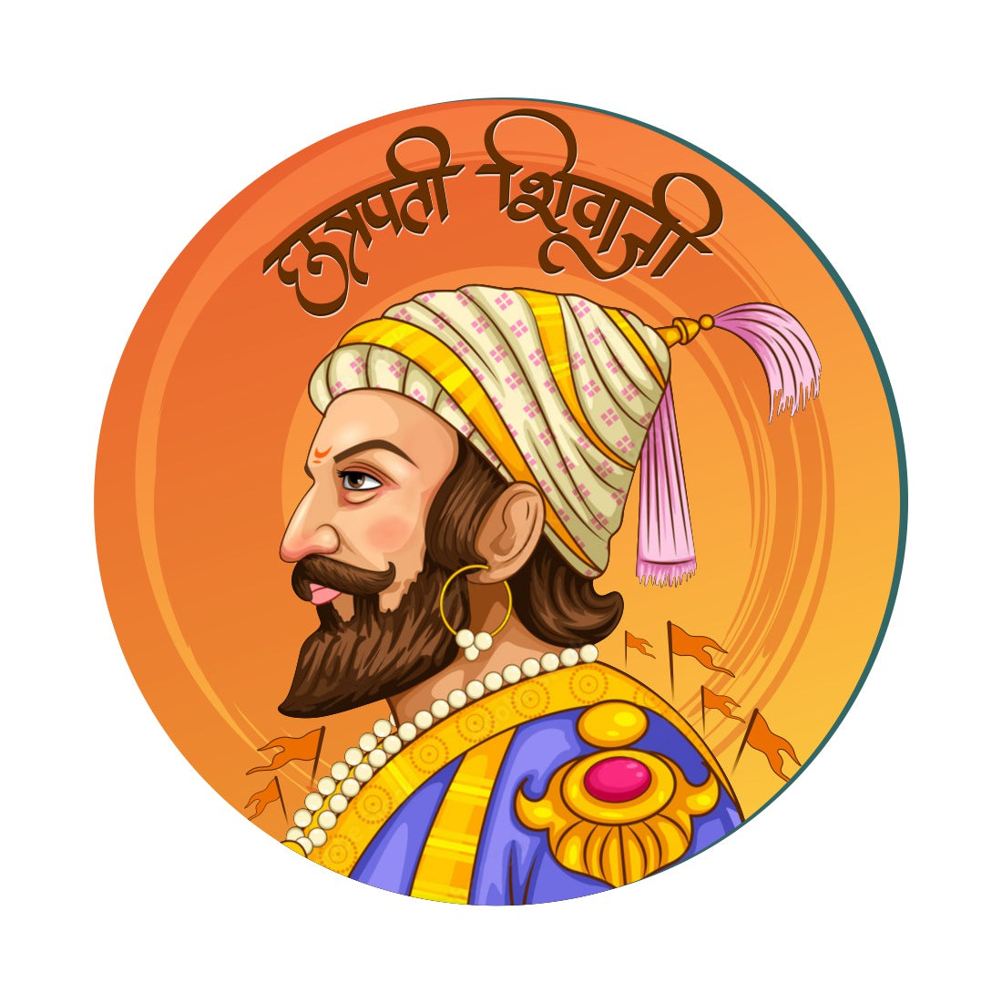 Chhatrapati Shivaji Wooden Vector Art – GoofyShop.in