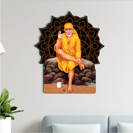 Sai Baba Vector Art Wall Decor