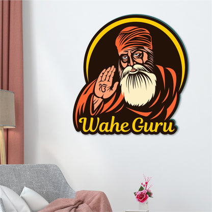 Waheguru Vector Art Wall Decor