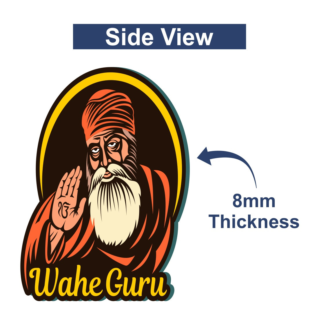 Waheguru Vector Art Wall Decor