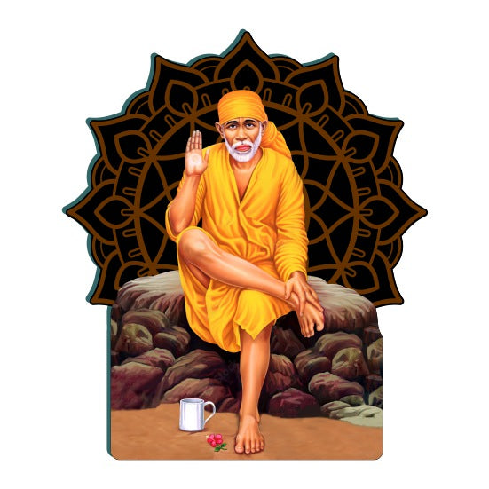 Sai Baba Vector Art Wall Decor