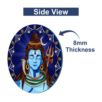 Blue Shiva Wooden Wall Decor