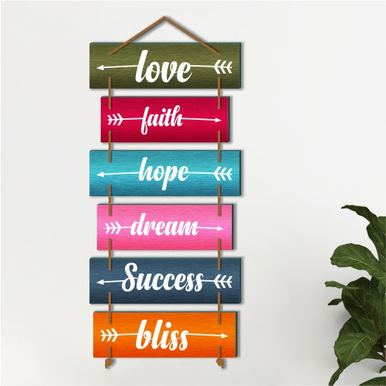 6 Inspirational Hanging Words