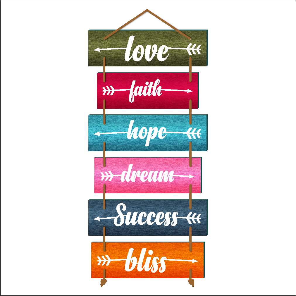 6 Inspirational Hanging Words